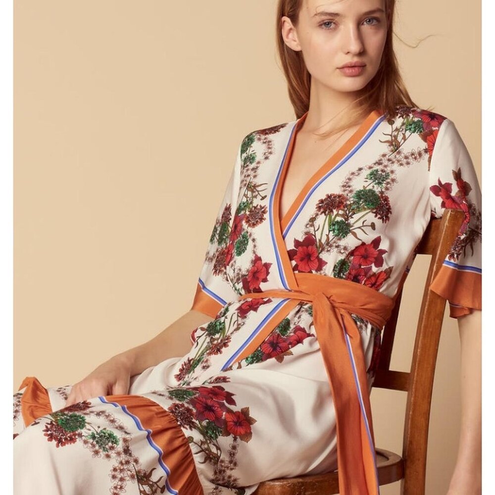Sandro 100% Silk Dress